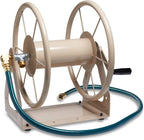 Liberty Garden Products 703-2 Multi-Purpose Steel Garden Wall/Floor Mount Hose Reel, Tan Poly