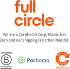 Full Circle Clean Sweep -Bamboo Broom -Angled for Precision in Tight Spaces, with Stiff Flagged Bristles for Indoor & Outdoor Cleaning -Ideal for Pet Hair, Kitchen, Hardwood, & Garage, White