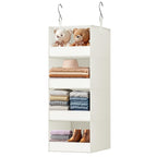 GRANNY SAYS 3-Shelf Hanging Closet Organizer and Storage, Collapsible Hanging Closet Shelves, Hanging Organizer for Closet & RV, Gray, 29 ½" H X 12" W X 12" D, 1-Pack