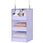 GRANNY SAYS 3-Shelf Hanging Closet Organizer and Storage, Collapsible Hanging Closet Shelves, Hanging Organizer for Closet & RV, Gray, 29 ½" H X 12" W X 12" D, 1-Pack