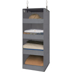 GRANNY SAYS 3-Shelf Hanging Closet Organizer and Storage, Collapsible Hanging Closet Shelves, Hanging Organizer for Closet & RV, Gray, 29 ½" H X 12" W X 12" D, 1-Pack