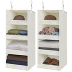 GRANNY SAYS 3-Shelf Hanging Closet Organizer and Storage, Collapsible Hanging Closet Shelves, Hanging Organizer for Closet & RV, Gray, 29 ½" H X 12" W X 12" D, 1-Pack