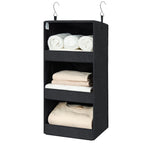 GRANNY SAYS 3-Shelf Hanging Closet Organizer and Storage, Collapsible Hanging Closet Shelves, Hanging Organizer for Closet & RV, Gray, 29 ½" H X 12" W X 12" D, 1-Pack