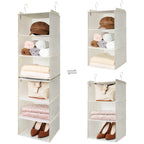 GRANNY SAYS 3-Shelf Hanging Closet Organizer and Storage, Collapsible Hanging Closet Shelves, Hanging Organizer for Closet & RV, Gray, 29 ½" H X 12" W X 12" D, 1-Pack