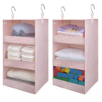 GRANNY SAYS 3-Shelf Hanging Closet Organizer and Storage, Collapsible Hanging Closet Shelves, Hanging Organizer for Closet & RV, Gray, 29 ½" H X 12" W X 12" D, 1-Pack
