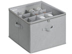 StorageWorks Shoe Organizer for Closet, Fits up to 16 Pairs, Shoe Cubby Storage Containers with Adjustable Dividers and Clear Cover, Beige