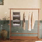 GRANNY SAYS 3-Shelf Hanging Closet Organizer and Storage, Collapsible Hanging Closet Shelves, Hanging Organizer for Closet & RV, Gray, 29 ½" H X 12" W X 12" D, 1-Pack